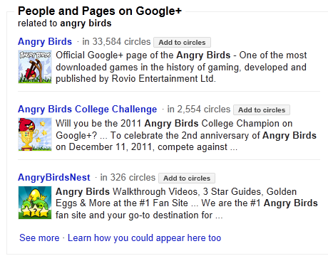 angry-birds-sidebar-google-plus Angry Birds business page on Google+