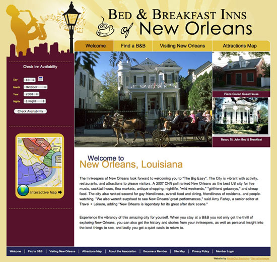 The Homepage for the New Bed and Breakfast Inns of New Orleans 