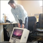 Steven is happy is have a new iMac
