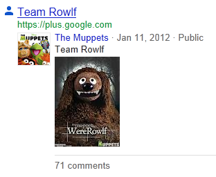 The Muppets on Google+