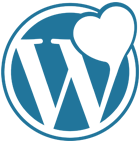 WordPress logo - heart