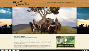 blacktailranch.com dude ranch web design after redesign by InsideOut Solutions
