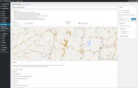 Federal House Inn website - map post type editor