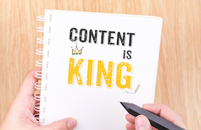 Content Is King photo-illustration