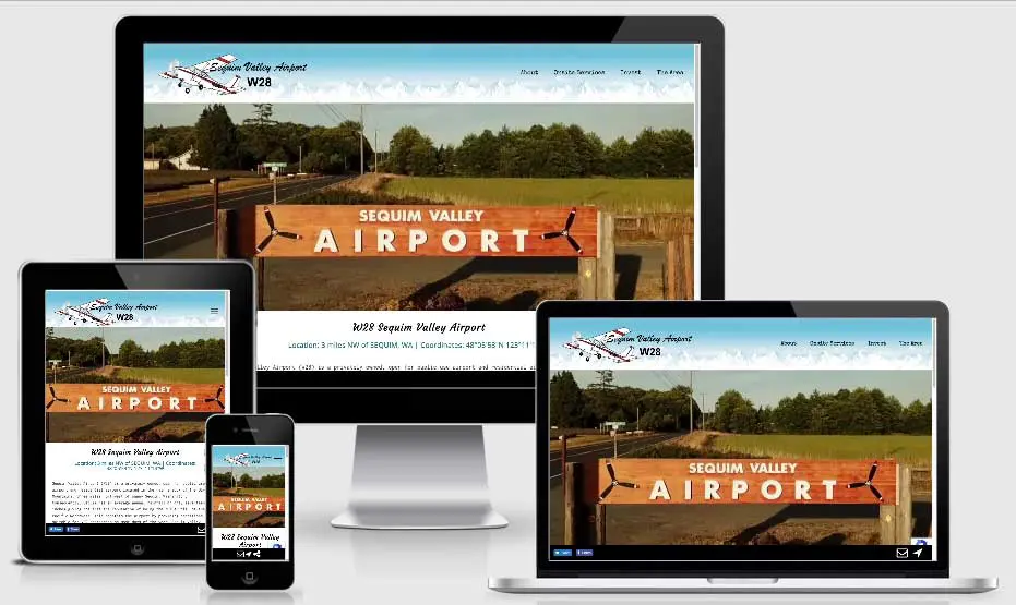 InsideOut Solutions new website design Sequim Valley Airport
