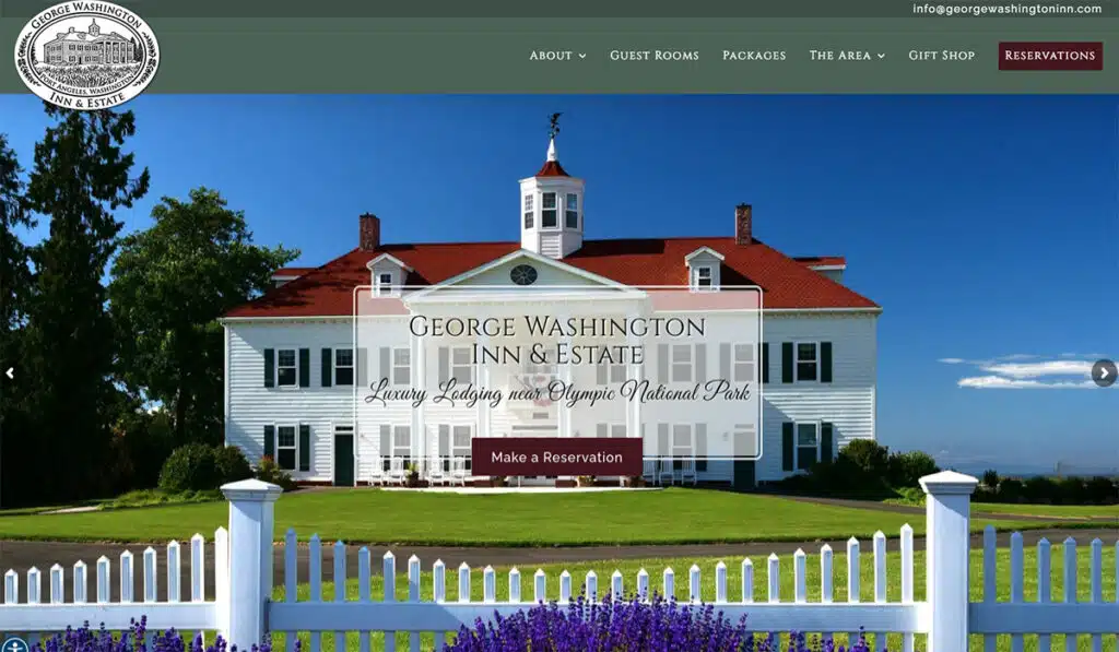 George Washington Inn website home page