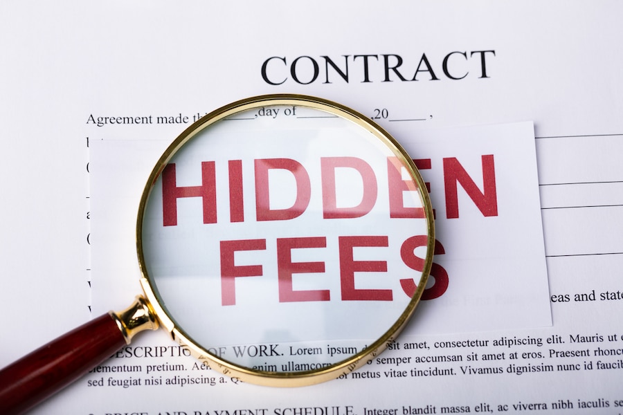 Magnifying Glass On Hidden Fees In Contract
