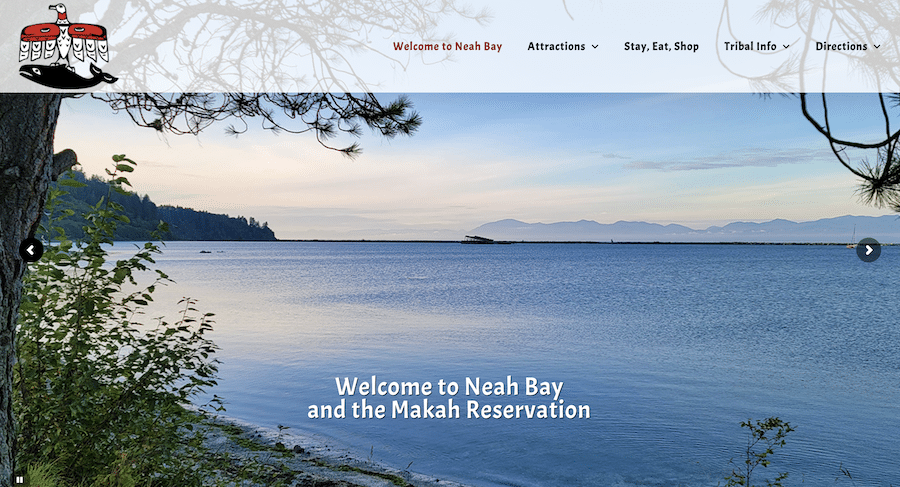 Home page of The Makah Tribe's website