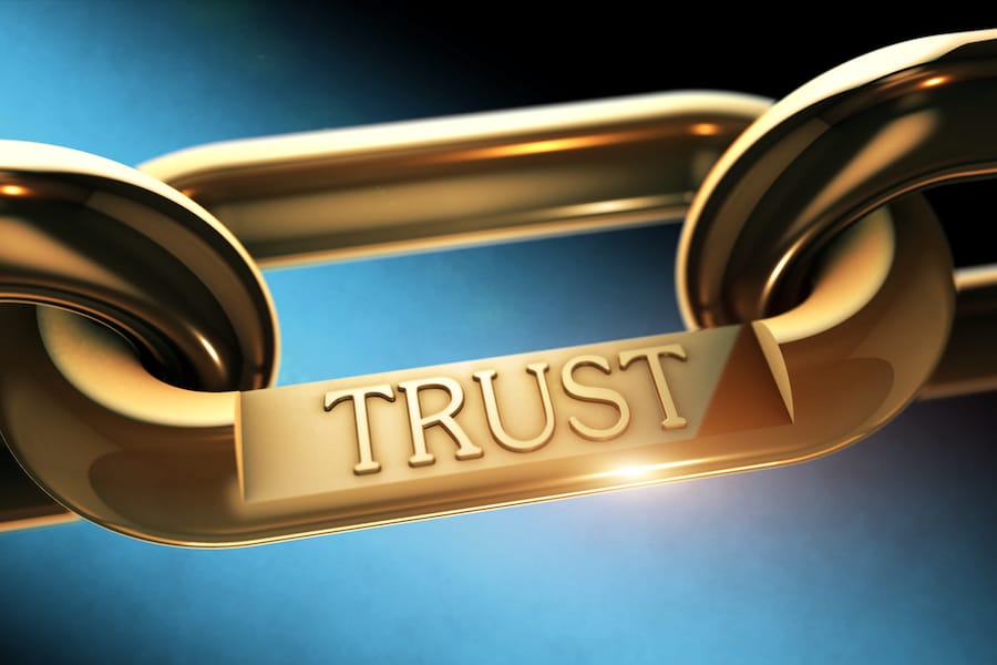 Trust word as symbol in chrome chain