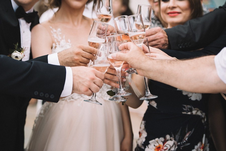 Champagne, Celebratory Toast, Engagement Ring, Wine, Event