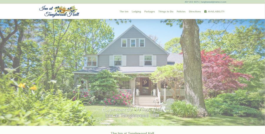 Inn at Tanglewood Hall Homepage