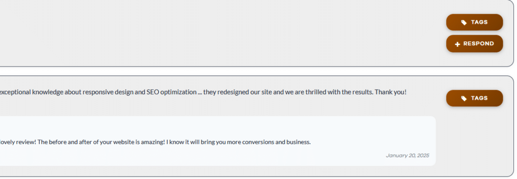 Review Management System Review Respond